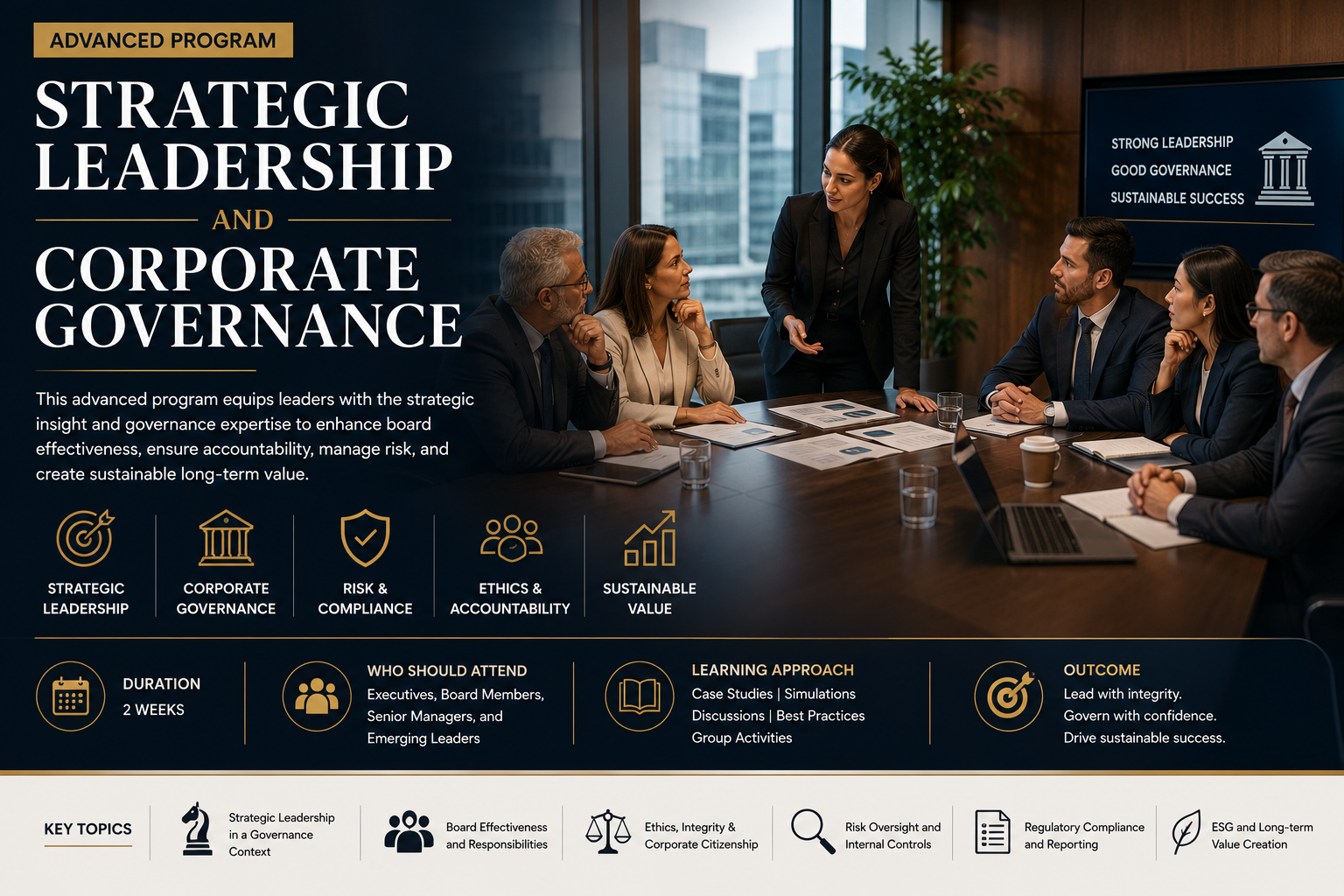 Strategic Leadership and Corporate Governance (Advanced)