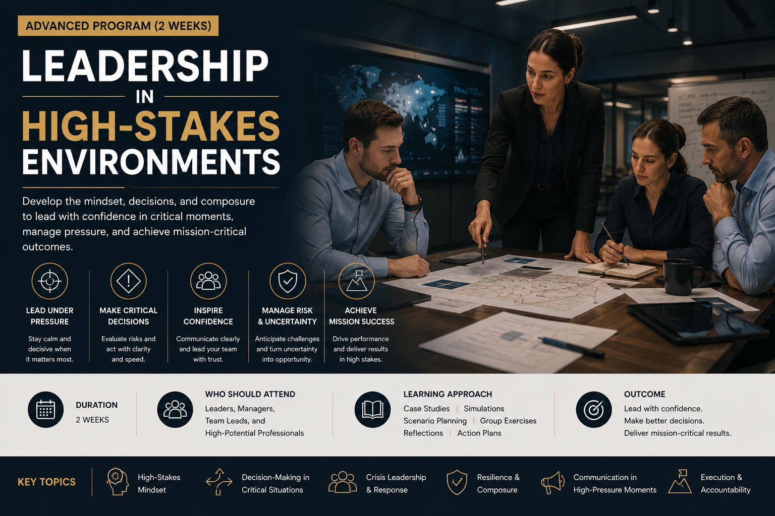 Leadership in High-Stakes Environments (Advanced)